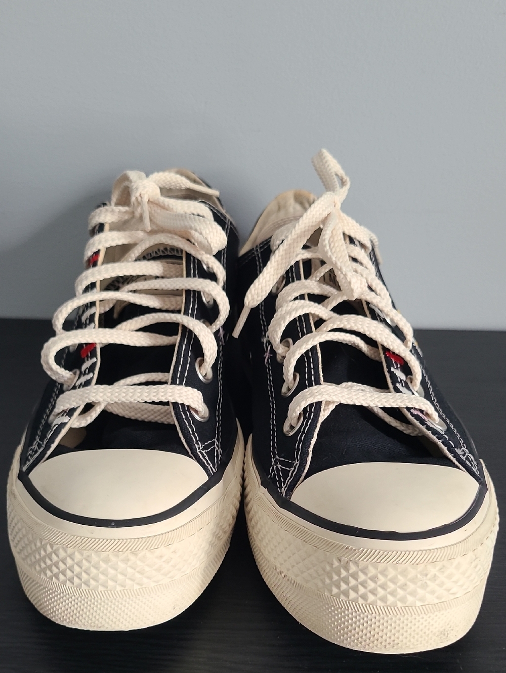 Converse Chuck Taylor All Star Lift Low Daisy Embroidery Black Size 8.5 567994C - Picture 3 of 12